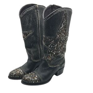 Frye Deborah Star Studded Tall Cowboy Boots Size 7